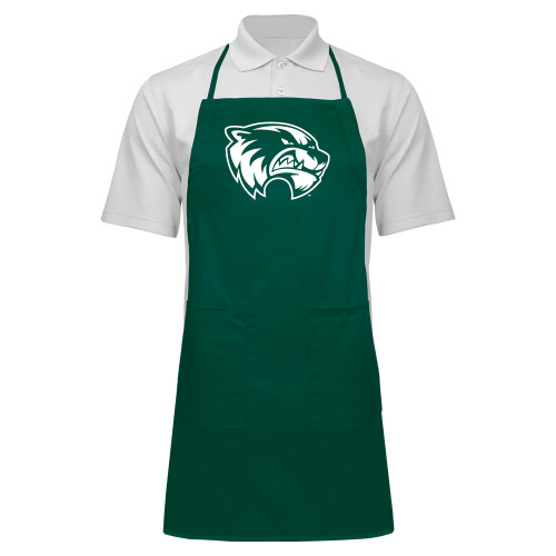  Full Length Dark Green Apron - Primary Logo