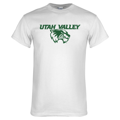 White T Shirt - Utah Valley Logo