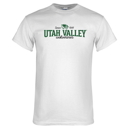  White T Shirt - Utah Valley Since 1941