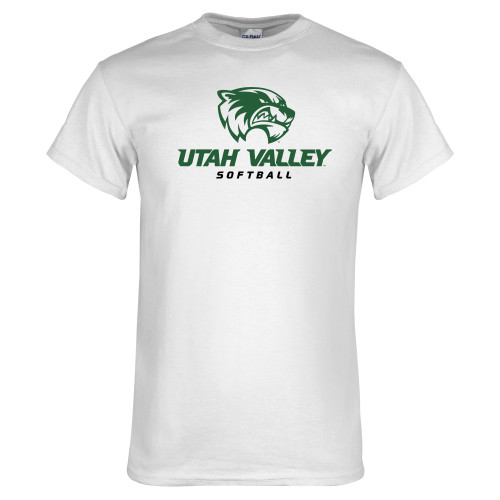  White T Shirt - Softball