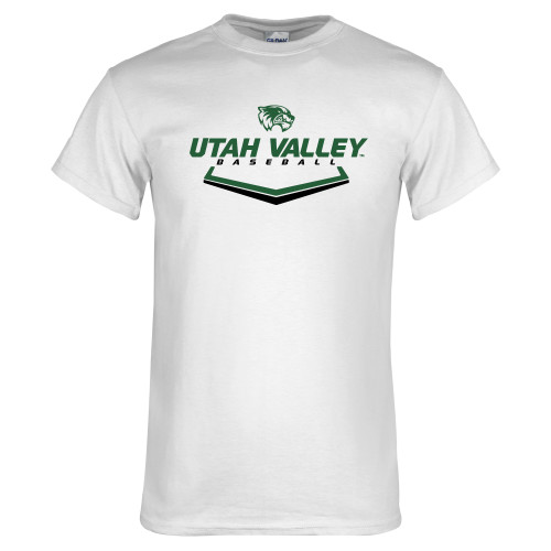  White T Shirt - Wolverines Baseball