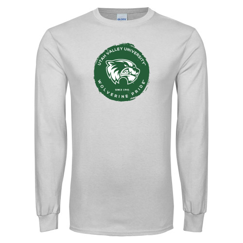  White Long Sleeve T Shirt - Wolverine Pride