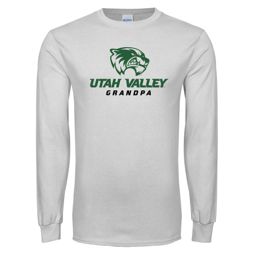  White Long Sleeve T Shirt - Grandpa