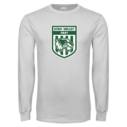  White Long Sleeve T Shirt - UVU Soccer
