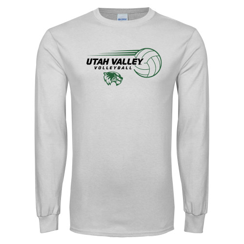  White Long Sleeve T Shirt - Wolverine Volleyball