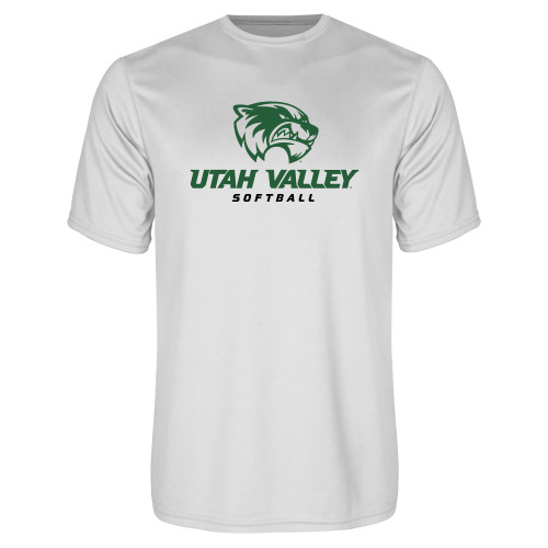  White Performance Tee - Softball