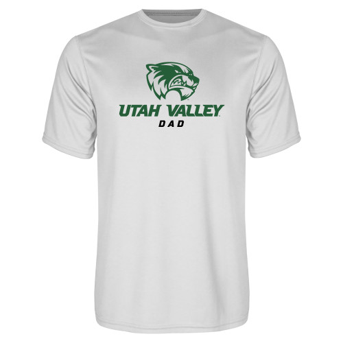  White Performance Tee - Dad