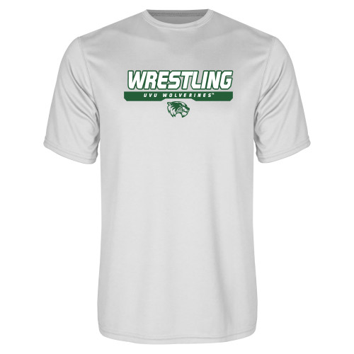  White Performance Tee - UVU Wrestling