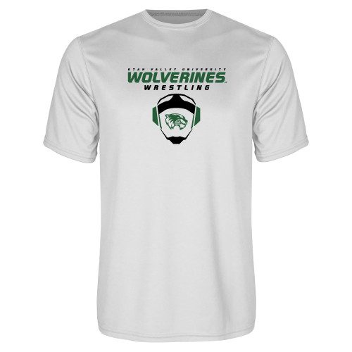  White Performance Tee - Wolverine Wrestling