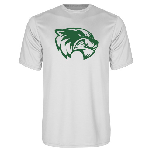 White Performance Tee - Primary Logo