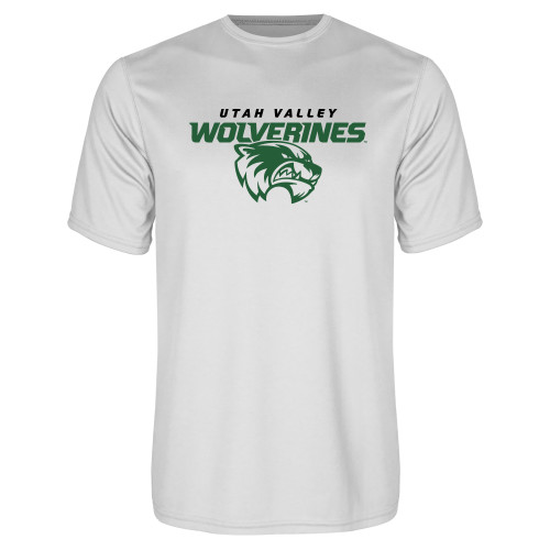  White Performance Tee - Secondary Logo