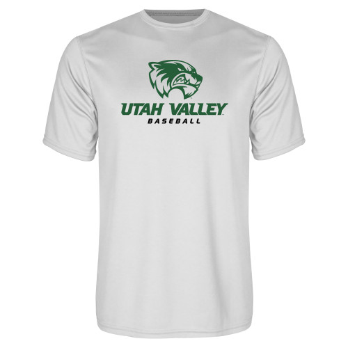  White Performance Tee - Baseball