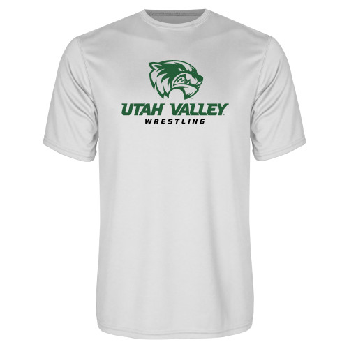  White Performance Tee - Wrestling