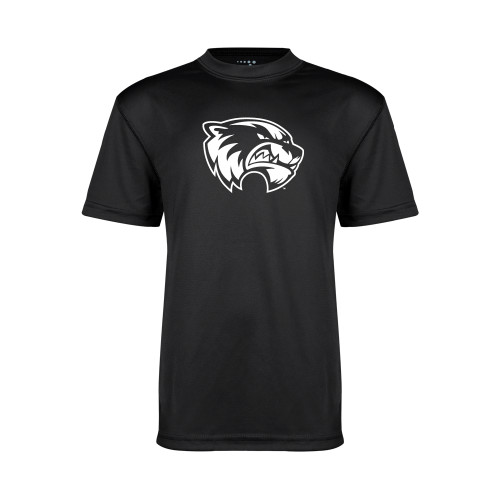  Youth Performance Black Tee - Primary Logo