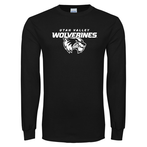  Black Long Sleeve T Shirt - Secondary Logo