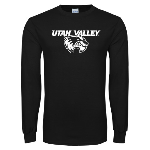  Black Long Sleeve T Shirt - Utah Valley Logo