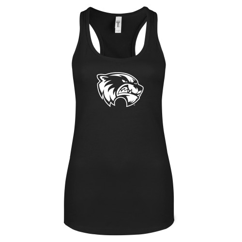  Next Level Womens Black Racerback Tank  - Primary Logo
