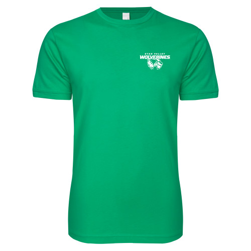  Next Level Kelly Green SoftStyle T Shirt - Secondary Logo