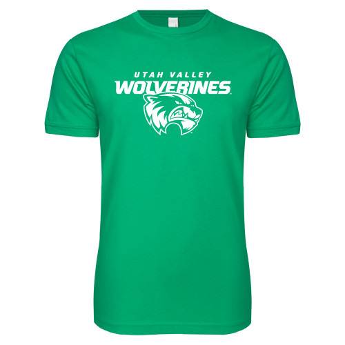  Next Level Kelly Green SoftStyle T Shirt - Secondary Logo