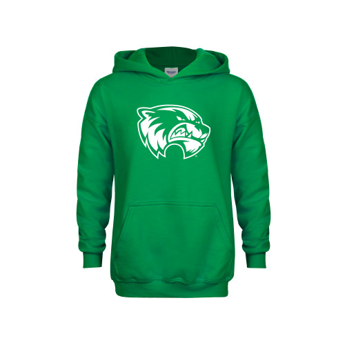  Youth Kelly Green Fleece Hoodie - Primary Logo