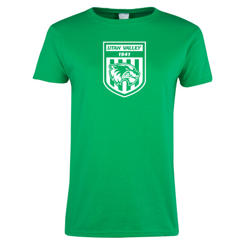  Womens Kelly Green Short Sleeve Tee - UVU Soccer
