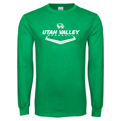  Kelly Green Long Sleeve T Shirt - Wolverines Baseball