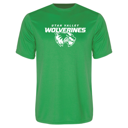  Kelly Green Performance Tee - Secondary Logo