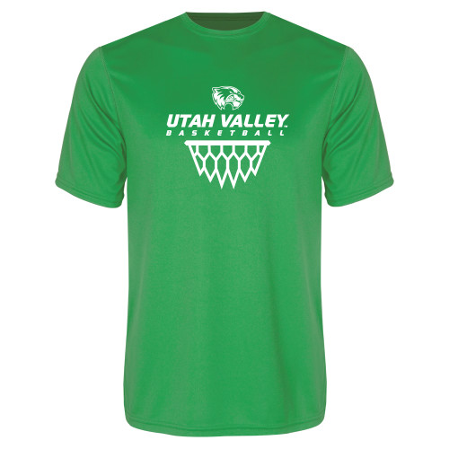  Kelly Green Performance Tee - Wolverines Basketball