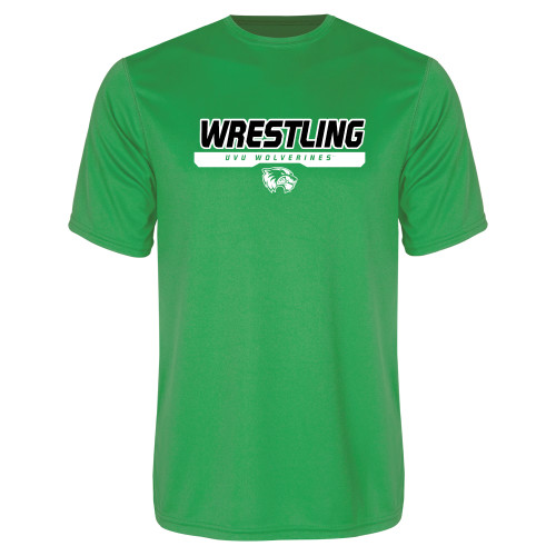  Kelly Green Performance Tee - UVU Wrestling