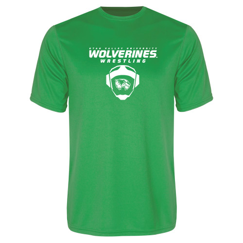  Kelly Green Performance Tee - Wolverine Wrestling