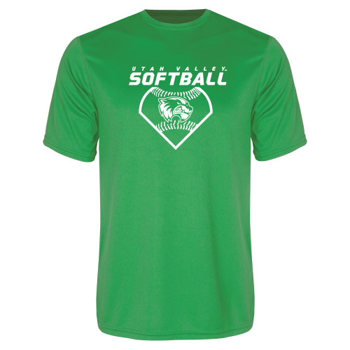  Kelly Green Performance Tee - Wolverine Softball