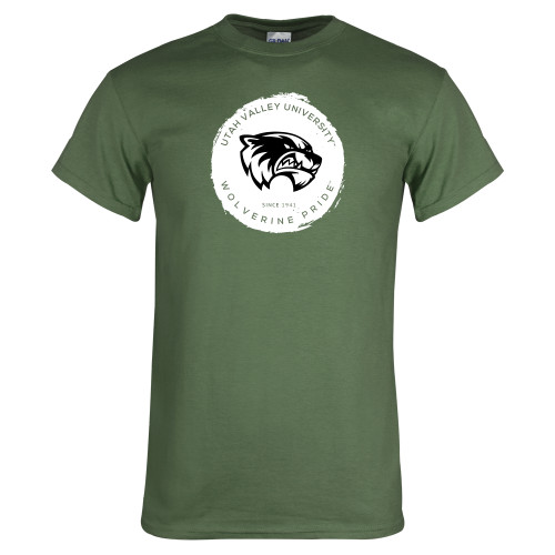  Military Green T Shirt - Wolverine Pride