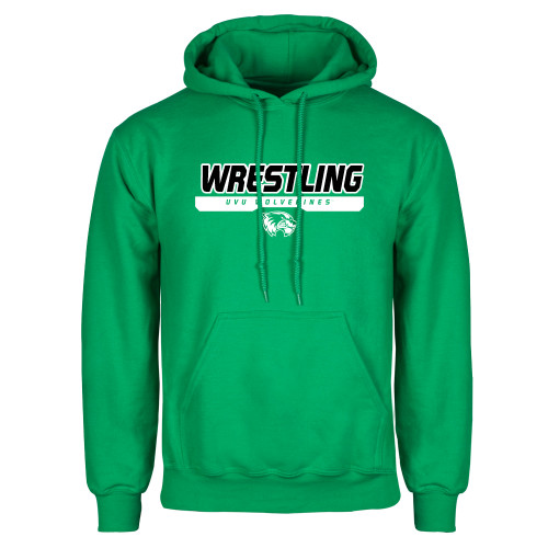  Kelly Green Fleece Hoodie - UVU Wrestling