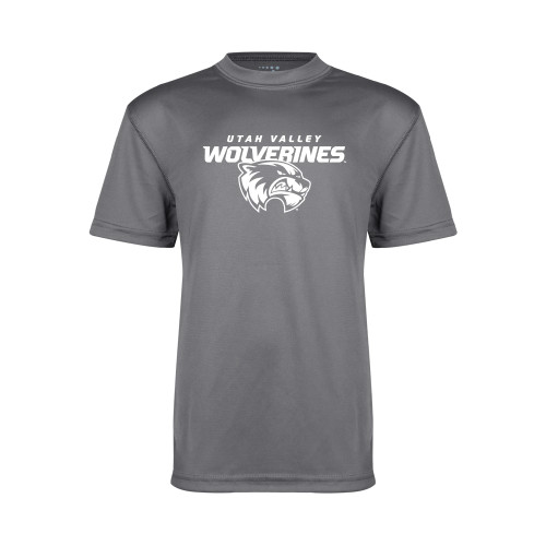 Main Image for  Youth Performance Grey Concrete Tee