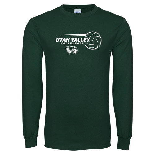 Utah Valley Dark Green Long Sleeve T Shirt