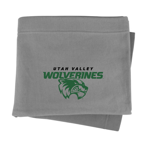 Grey Sweatshirt Blanket - Secondary Logo