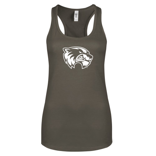  Next Level Womens Charcoal Racerback Tank - Primary Logo
