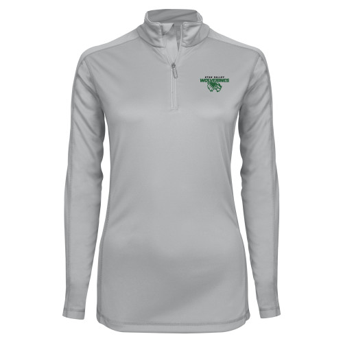  Syntrel Womens Platinum Interlock 1/4 Zip - Secondary Logo