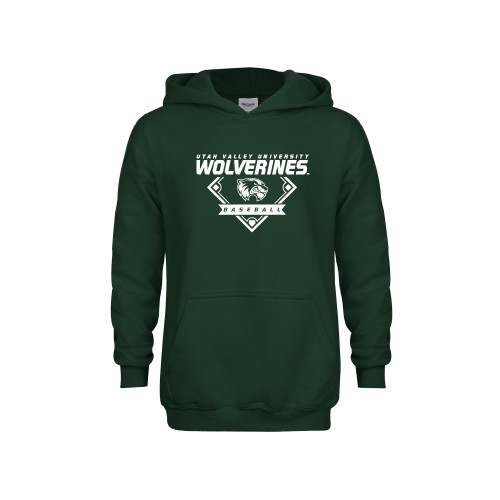 Main Image for  Youth Dark Green Fleece Hoodie