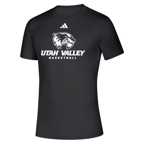  Adidas Black Pregame Performance Tee - Adidas - Utah Valley Basketball
