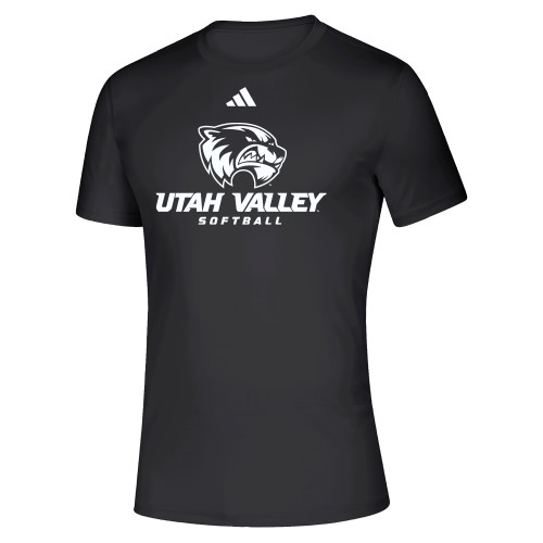  Adidas Black Pregame Performance Tee - Adidas - Utah Valley Softball
