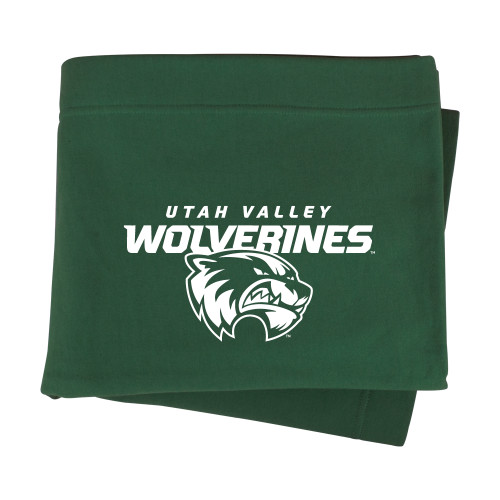  Dark Green Sweatshirt Blanket - Secondary Logo