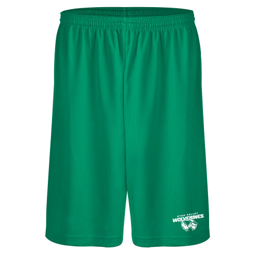  Kelly Green Performance Classic 9 Inch Short - Secondary Logo