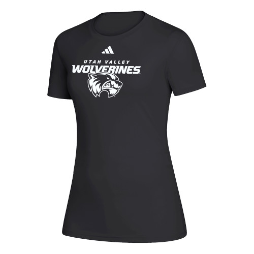  Adidas Womens Black Creator Performance Tee - Adidas - Utah Valley Wolverines Athletic Mark