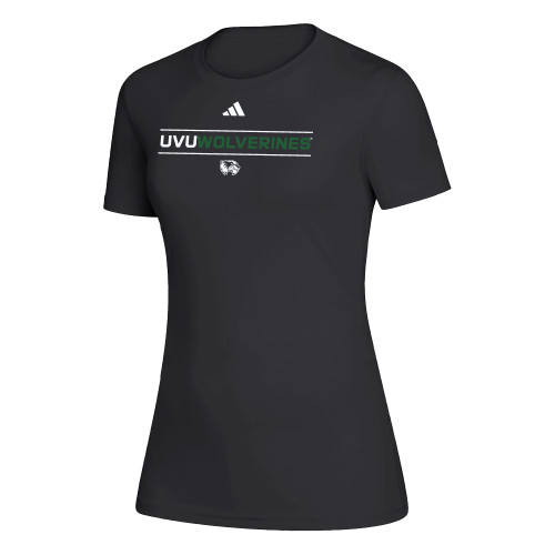  Adidas Womens Black Creator Performance Tee - Adidas - UVU Wolverines