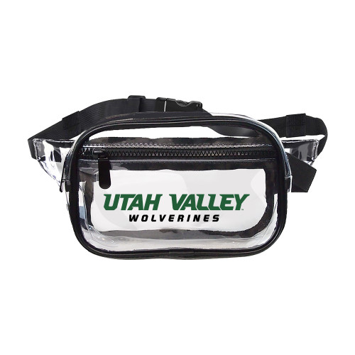  Clear Fanny Pack - Utah Valley Word Mark