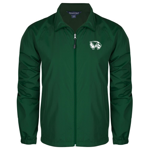  Dark Green Full Zip Wind Jacket - Primary Logo