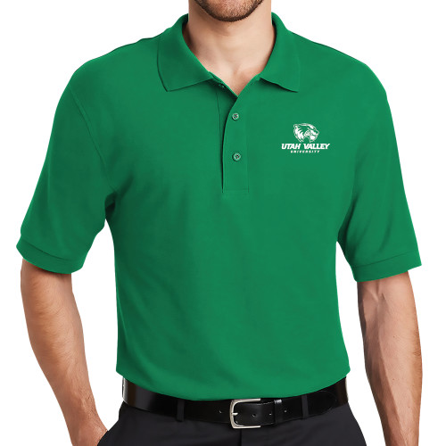  Kelly Green Silk Touch Polo - Utah Valley University