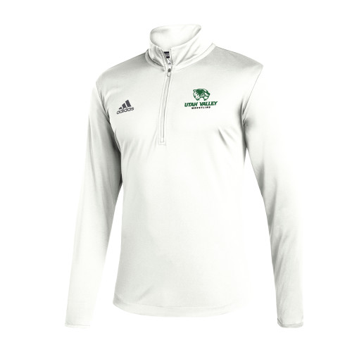  Adidas White Entrada 1/4 Zip - Wrestling