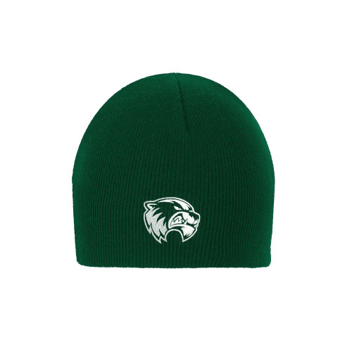  Dark Green Knit Beanie - Primary Logo